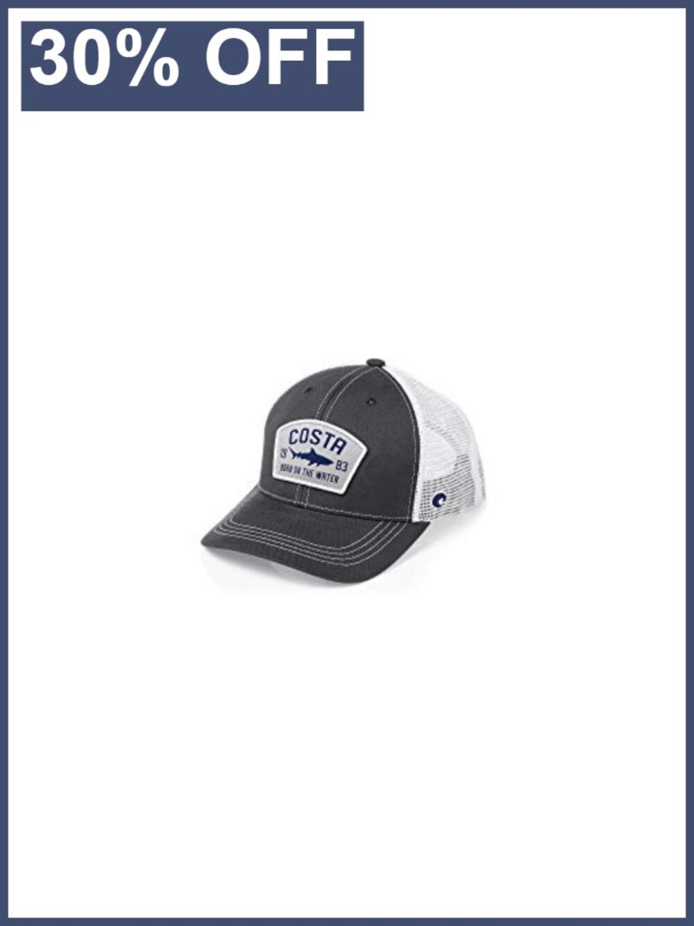 Costa Del Mar Trucker Hat Mesh Snapback Fishing Cap